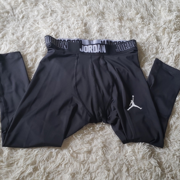 Nike Jordan 23 Alpha Dry  L Black Training Tights New - Picture 13 of 13